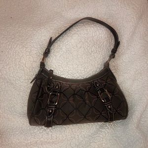 Nine West Brown Purse with silver hardware